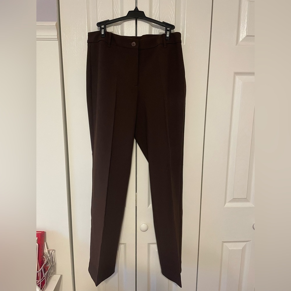talbots lady’s brown dress pants